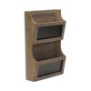 Cheung's Selby Wooden 2 Tier Wall Storage - Brown - 3 of 4