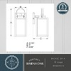 VAXCEL Medinah 1 Light Dusk to Dawn White Outdoor Wall Lantern Clear Glass - 4 of 4