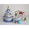 Blue Rose Polish Pottery 198 Vena Christmas Tree Luminary - 3 of 4
