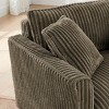 Accent Chair Modern with Tufted Corduroy Upholstery for Living Room or Bedroom 46.5in Wide-3irtyhousy - 3 of 4