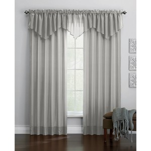 BrylaneHome BH Studio Sheer Voile Ascot Valance - 1 of 4