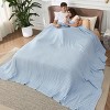 Bedsure Cooling Cotton Waffle Blanket-Lightweight Breathable Blanket of Rayon Derived from Bamboo - 3 of 4