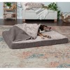FurHaven Berber & Suede Blanket Top Cooling Gel Top Dog Bed - 3 of 3