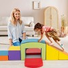 Costway 6 PCS Multi-color Climb and Crawl Activity Playset with Tunnel Slide Stairs & Ramp - 2 of 4