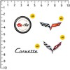 Chevrolet Corvette 50ct Vinyl Large Deluxe Stickers Variety Pack - 2 of 4