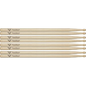 Vater Power 5B Acorn Drum Sticks - Buy 3, Get 1 Free Value Pack Wood - 1 of 1