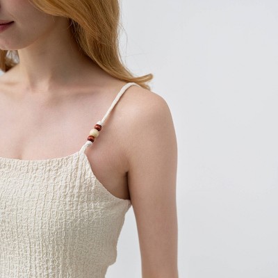Женские платья A New Day Women's Beaded Neck Midi Dress - A New Day™ Cream L — фото 3