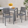 NicBex Outdoor Dining Chairs Set of 2 Modern Patio Aluminum Chairs with Rope Seat,Braided Design - 4 of 4