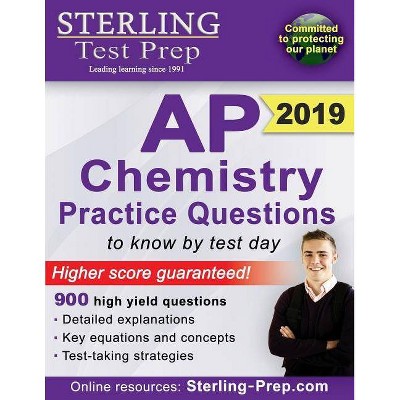  Sterling Test Prep AP Chemistry Practice Questions - 9th Edition by  Test Prep Sterling (Paperback) 