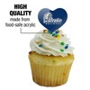 Drake Primary Logo Heart Love Cupcake Picks Toppers Decoration Set of 6 - 3 of 4
