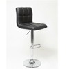 Dolonm Set of 2 35-43.5 in. H Swivel Faux Leather Adjustable Height Bar Stool with Metal Frame & Footrest - 3 of 4