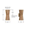 Capital Lighting Nadeau 2 - Light Sconce in  Light Wood/Patinaed Brass - 2 of 4