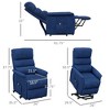Power Lift Chair for Seniors, Electric Lift Recliner Chair with Remote Control, Side Pockets for Living Room - 3 of 4