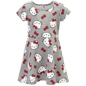 Hello Kitty Girls French Terry Dress Toddler - 1 of 4