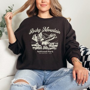 Simply Sage Market Rocky Mountain National Park Colorado USA Elk Sweatshirt - 1 of 4