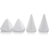 Bright Creations 14 Piece White Geometric Foam Shapes For Kids Crafts ...