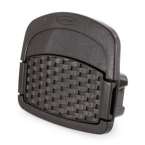 Suncast Hangout 150 Foot Resin Wicker Mounted Garden Storage Hose Rack, Brown - 1 of 4