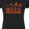 Women's - Peanuts - Orange Happy Halloween Fitted Graphic T-Shirt - 2 of 4