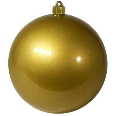 Christmas by Krebs Shiny Candy Gold Shatterproof Christmas Ball Ornament 8" (200mm)