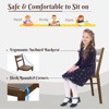Infans Kids Desk & Chair Set Study Table Writing Workstation w/ Drawer Walnut - 2 of 4