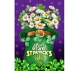 Briarwood Lane St. Patrick's Day House Flag 40x28 For Outdoor St Pat's Hat With Daisies For St. Patrick's Day House Flag - 3 of 4