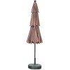 Ainfox 10FT 3 tier vented Outdoor Table Umbrella with Round Umbrella Base For Beach Market Backyard - 4 of 4