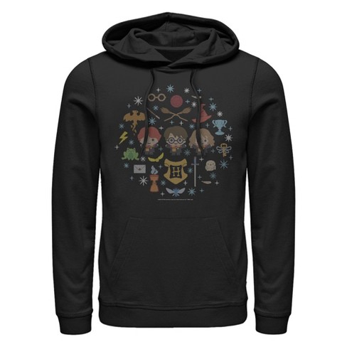 Men's Harry Potter Chibi Friends Pull Over Hoodie - image 1 of 4