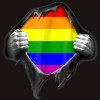 Adult Design By Humans Pride Shirt Rip Open Shirt By Luckyst T-Shirt - 2 of 2