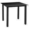 vidaXL 3 Piece Patio Dining Set Black and Brown - 3 of 4
