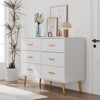 Garvee Modern 6 Drawer Dresser with Gold Handles, Wooden Chest Storage Organizer for Bedroom, Living Room, Entryway - 4 of 4