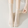 Anna-Kaci Women's Ribbed Crew Socks with Ruffle Lettuce Trim Soft Stretch Knit Comfortable Everyday 5-Pack - 2 of 4