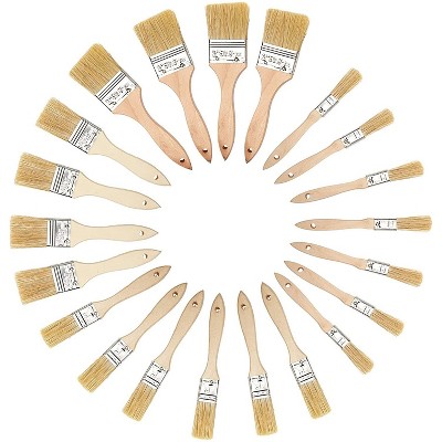 Bright Creations 20 Piece Chip Paint Brushes for Arts and Crafts Supplies, 4 Sizes