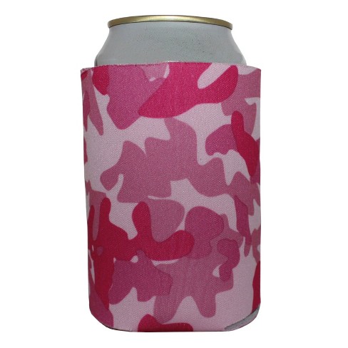 Neoprene Reversible Can Cooler Pink