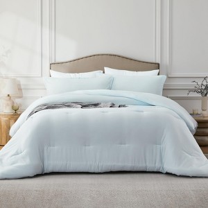 BAGOKIE 2/3PCS Comforter Set with Comforter & Pillowcases - 1 of 4