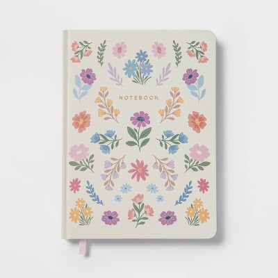 240 Sheet College Ruled Journal 7.75"x5.5" Bookbound Floral - Threshold™