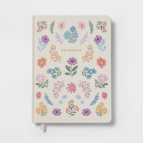 240 Sheet College Ruled Journal 7.75x5.5 Bookbound Floral - Threshold™