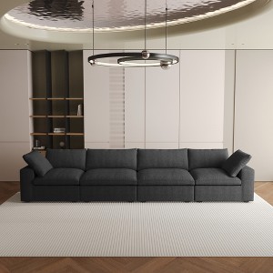 Cloud Modular Sectional Sofa Couch,160"Convertible Couches Wide 4 Seater Sofa for Living Room,Sofa Covers Washable&Replaceable - 1 of 4