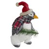 Northlight Plush Winter Penguin with Pine Branch Christmas Figure - 13" - 3 of 4