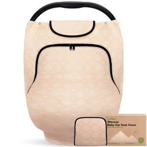 KeaBabies Baby Car Seat Cover for Spring, Autumn, Winter, Universal Stretch Fit Car Seat Covers for Babies - 1 of 4
