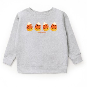 SmileyWorld Candy Corn Smiles - Toddler Graphic Sweatshirt and Youth Graphic Sweatshirt - 1 of 2