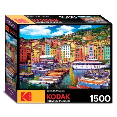 Kodak Old Town Harbor of Camogli, Genoa Italy Jigsaw Puzzle - 1500pc