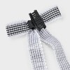 Girls' 2pk Gingham Bow Claw Clip Set - art class™ Black/White - image 3 of 4