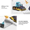 Construction Truck Blanket Boys Excavator Plush Throw Blanket Soft Fuzzy Flannel Blanket. - 4 of 4