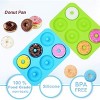 Aoibox Silicone Donut Mold Set - Non-Stick Doughnut Pans, Heat Resistant for Perfect Donuts, Cake, Biscuits, Bagels, BPA Free, Dishwasher Safe,3-Piece - 4 of 4