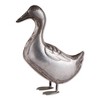 14.5" Iron Galvanized Duck Sculpture Gray - Zingz & Thingz: Outdoor Patio Decor, Animal Statue - image 2 of 4