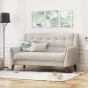 NicBex 52 Inch Loveseat,Modern Simple Fabric Loveseat Sofa with Birch Wood Legs,Upholstered 2-Seater Couch for Living Room - 2 of 4