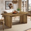 Wood 63" Dining Table for 4-6 People, Large Rectangular Kitchen Table with Sturdy Wooden Legs - 2 of 4