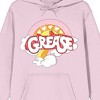 Grease Logo Long Sleeve Cradle Pink Adult Hooded Sweatshirt - image 2 of 2