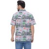 HAPPY BAY Men's Hawaiian Shirts Short Sleeve Button Down Shirt Men's Hawaii Shirts Boho Vacation Summer Beach Shirts for Men - 2 of 4
