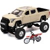 Toyota Tundra Pro Truck Tan and Honda CR250R Motorcycle Red and White "Xtreme Off-Road" Series 1/32 Diecast Model by New Ray - 2 of 3